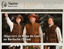 Tablet Screenshot of nativocueros.com
